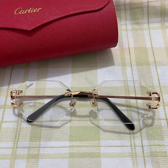 Cartier Rimless Glasses - Picture 1 of 8